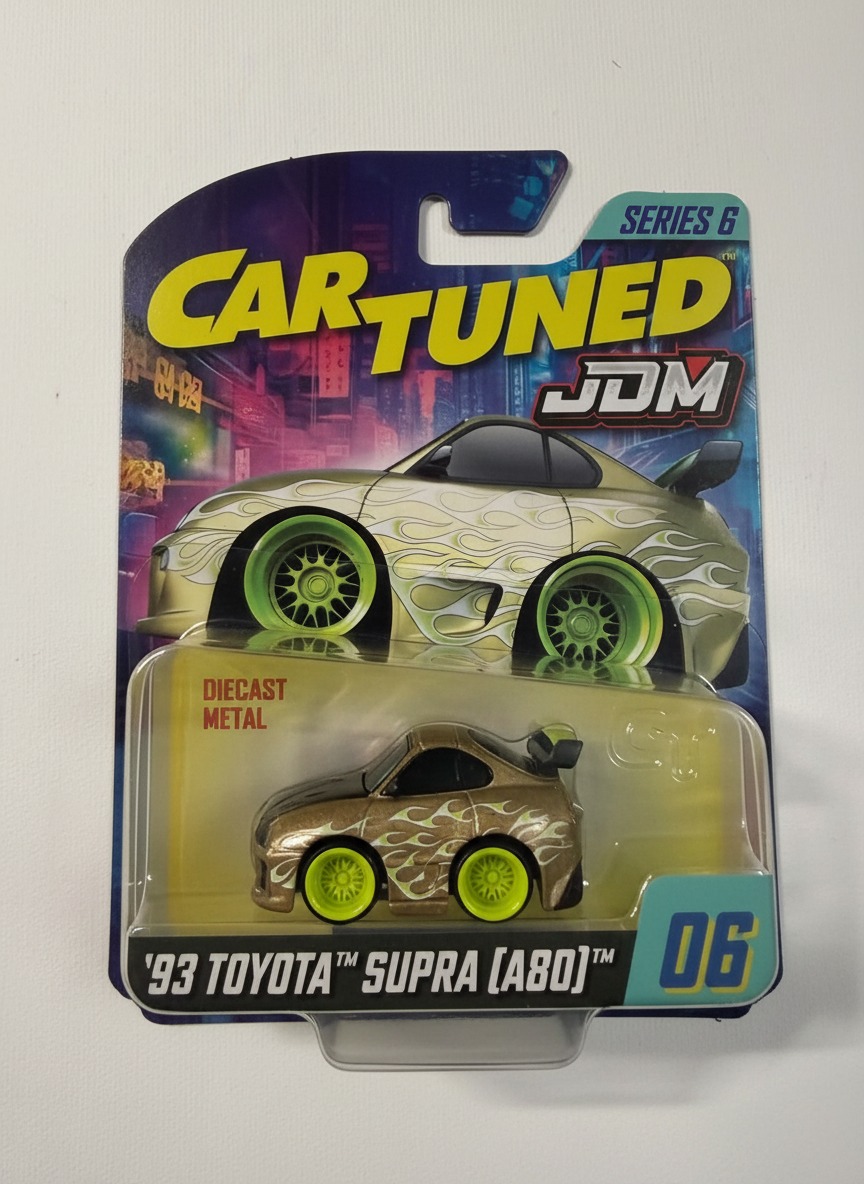 CarTuned JDM Series 6 '93 Toyota Supra (A80) diecast release, sealed on its original card